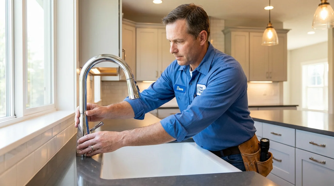 Kitchen faucet installation by Johns Plumbing LLC in Orange Beach