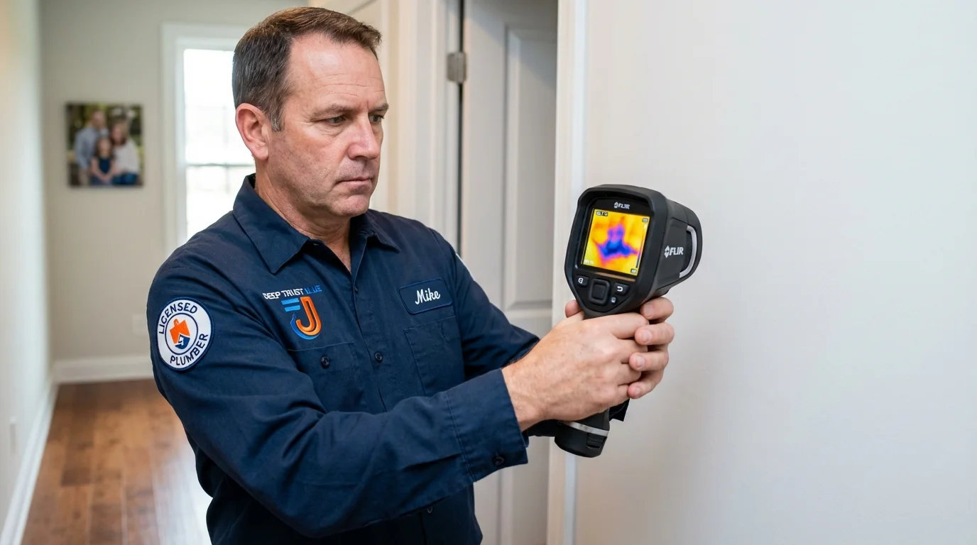Thermal imaging leak detection by Johns Plumbing LLC in Orange Beach